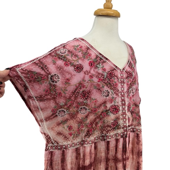 NWT Sundance Gemi Embroidered Tie Dye Print Boho Dress Size XL NEW - Picture 6 of 13